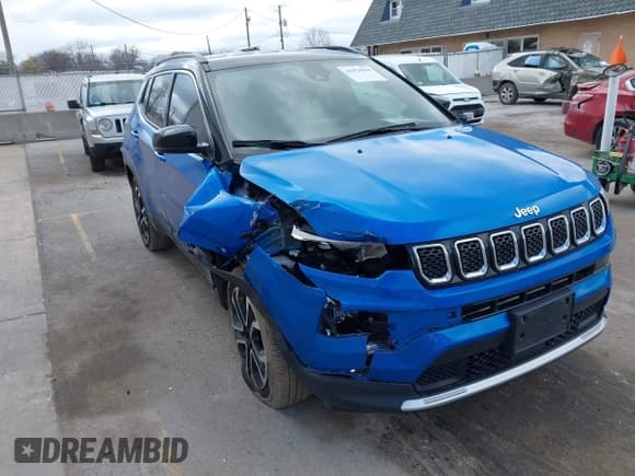 ✅ 2023 Jeep Compass Limited • VIN: 3C4NJDCN9PT519336 • Lot: 41978460. Wystawiony na IAAI z przebiegiem 35 272 mil. Bezpłatny archiwum sprzedaży aukcyjnych z USA i szczegółowy raport historii pojazdu na DreamBid. Zdjęcie 1.