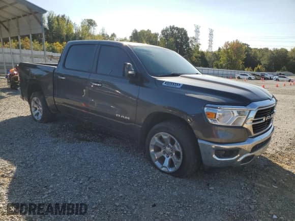 ✅ 2019 Ram 1500 Big Horn • VIN: 1C6SRFFT5KN648269 • Lot: 87195825. Listed on Copart with 76,489 mi. Free auction sales archive from the USA and detailed vehicle history report at DreamBid. Image 4.