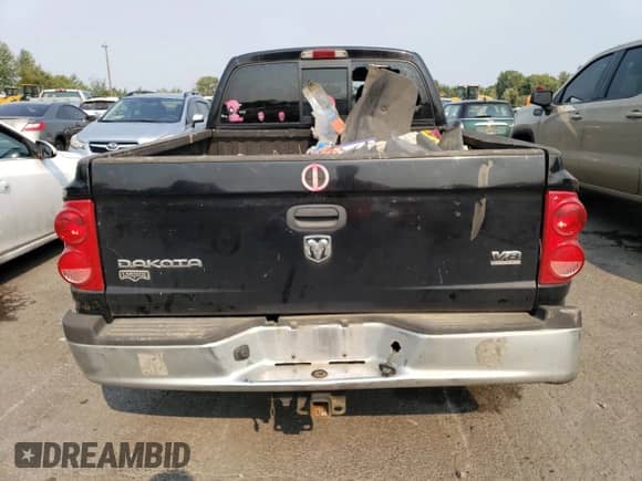 2005 Dodge Dakota Laramie with VIN 1D7HW58N65S161629, listed as a Copart auction lot 66570164 with 205,984 mi miles and Salvage title. Bid and sale history available at DreamBid. Image 6.