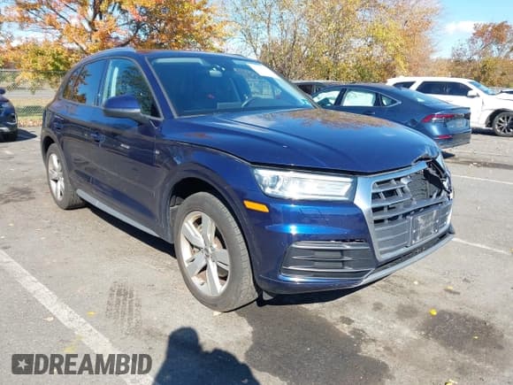 ✅ 2018 Audi Q5 Premium • VIN: WA1ANAFY7J2014292 • Лот: 43494415. Опубликован ранее на IAAI с пробегом 89 258 миль. Бесплатный доступ к архиву аукционных продаж из США и подробный отчёт об истории автомобиля на DreamBid. Изображение 1.