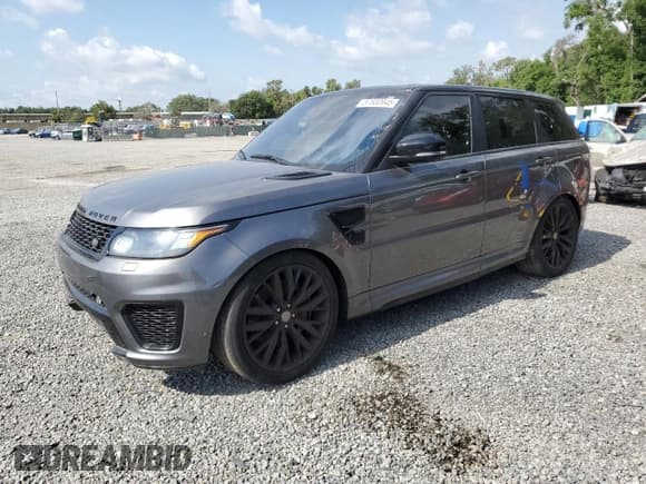 ✅ 2016 Land Rover Range Rover Sport SVR • VIN: SALWZ2EF3GA598168 • Lot: 57830945. Listed on Copart with 122,995 mi. Free auction sales archive from the USA and detailed vehicle history report at DreamBid. Image 1.