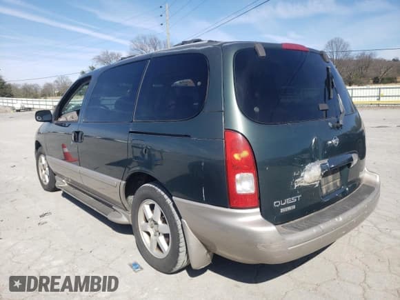 ✅ 2001 Nissan Quest GLE • VIN: 4N2ZN17T31D824144 • Lot: 50268195. Listed on Copart with 211,753 mi. Free auction sales archive from the USA and detailed vehicle history report at DreamBid. Image 2.