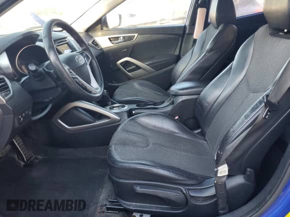 2012 Hyundai Veloster w/Red Int with VIN KMHTC6AD9CU065687, listed as a Copart auction lot 85752825 with Not provided miles and Salvage title. Bid and sale history available at DreamBid. Image 7.