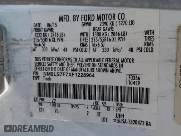 ✅ 2015 Ford Transit Connect XLT • VIN: NM0LS7F7XF1228964 • Лот: 85949825. Опубликован ранее на Copart с пробегом 114 149 миль. Бесплатный доступ к архиву аукционных продаж из США и подробный отчёт об истории автомобиля на DreamBid. Изображение 13.