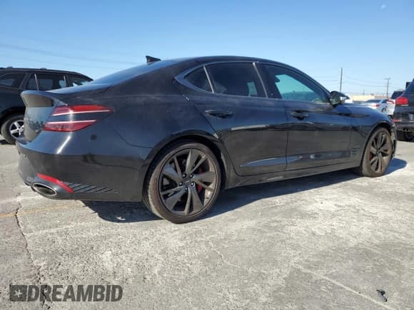 ✅ 2022 Genesis G70 3.3T • VIN: KMTG54TE3NU099106 • Lot: 86132395. Listed on Copart with 45,696 mi. Free auction sales archive from the USA and detailed vehicle history report at DreamBid. Image 3.