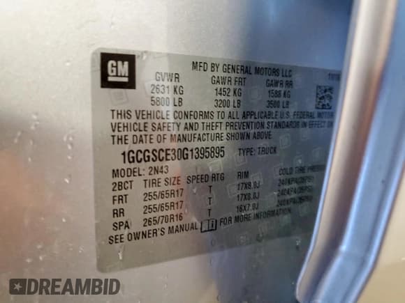 ✅ 2016 Chevrolet Colorado 2WD LT • VIN: 1GCGSCE30G1395895 • Lot: 89902365. Wystawiony na Copart z przebiegiem 73 920 mil. Bezpłatny archiwum sprzedaży aukcyjnych z USA i szczegółowy raport historii pojazdu na DreamBid. Zdjęcie 12.