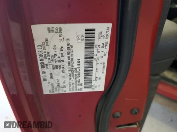 ✅ 2010 Ford Explorer XLT • VIN: 1FMEU7DE5AUB15398 • Лот: 87052435. Опубликован ранее на Copart с пробегом 145 012 миль. Бесплатный доступ к архиву аукционных продаж из США и подробный отчёт об истории автомобиля на DreamBid. Изображение 13.