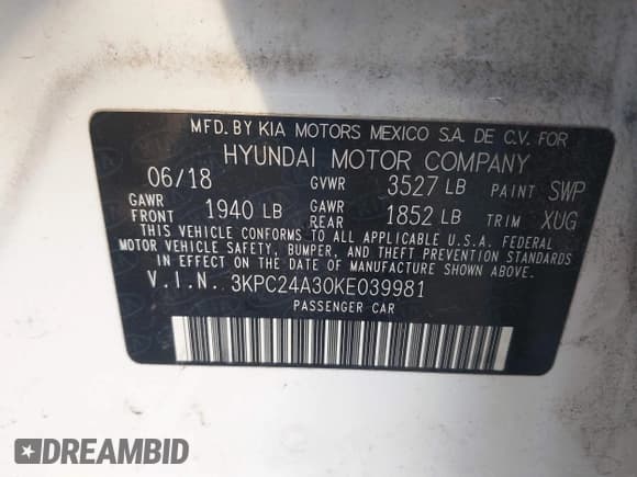 ✅ 2019 Hyundai Accent SE • VIN: 3KPC24A30KE039981 • Lot: 43678707. Wystawiony na IAAI z przebiegiem 73 673 mil. Bezpłatny archiwum sprzedaży aukcyjnych z USA i szczegółowy raport historii pojazdu na DreamBid. Zdjęcie 9.