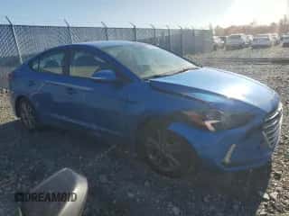 2017 Hyundai Elantra SE with VIN KMHD84LF7HU240325, listed as a Copart auction lot 84873085 with 145,484 mi miles and Salvage title. Bid and sale history available at DreamBid. Image 4.