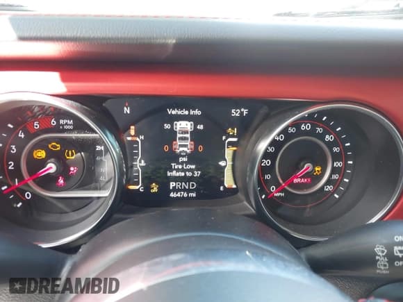 ✅ 2020 Jeep Wrangler Unlimited Rubicon • VIN: 1C4JJXFM9LW275517 • Лот: 41958975. Опубликован ранее на IAAI с пробегом 46 476 миль. Бесплатный доступ к архиву аукционных продаж из США и подробный отчёт об истории автомобиля на DreamBid. Изображение 7.