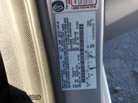 ✅ 2016 Ford Fiesta SE • VIN: 3FADP4EJXGM205957 • Лот: 86701115. Опубликован ранее на Copart с пробегом 59 240 миль. Бесплатный доступ к архиву аукционных продаж из США и подробный отчёт об истории автомобиля на DreamBid. Изображение 12.