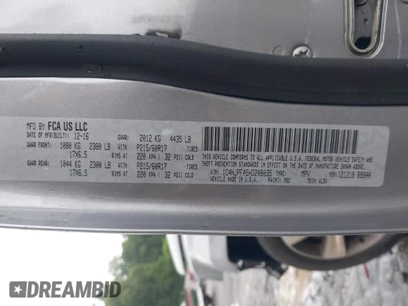 ✅ 2017 Jeep Patriot High Altitude • VIN: 1C4NJPFA5HD208035 • Lot: 42376397. Listed on IAAI with 71,652 mi. Free auction sales archive from the USA and detailed vehicle history report at DreamBid. Image 9.