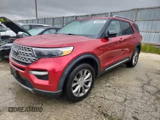 2021 Ford Explorer Limited with VIN 1FMSK8FH4MGB51463, listed as a Copart auction lot 69038495 with 81,082 mi miles and Salvage title. Bid and sale history available at DreamBid. Image 1.