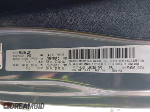 ✅ 2015 Jeep Wrangler Unlimited Sport • VIN: 1C4BJWDG1FL662600 • Lot: 43076009. Wystawiony na IAAI z przebiegiem 156 918 mil. Bezpłatny archiwum sprzedaży aukcyjnych z USA i szczegółowy raport historii pojazdu na DreamBid. Zdjęcie 9.