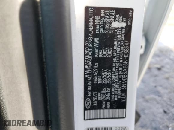 ✅ 2022 Hyundai Tucson SEL • VIN: 5NMJB3AE6NH038947 • Lot: 76929594. Wystawiony na Copart z przebiegiem 88 326 mil. Bezpłatny archiwum sprzedaży aukcyjnych z USA i szczegółowy raport historii pojazdu na DreamBid. Zdjęcie 13.