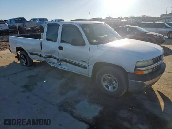 2002 Chevrolet Silverado 1500 with VIN 1GCEC19T92E302862, listed as a Copart auction lot 46956105 with Not provided miles and Salvage title. Bid and sale history available at DreamBid. Image 4.