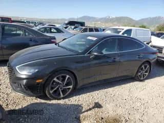 2021 Hyundai Sonata SEL Plus с VIN 5NPEJ4J21MH123454, выставлен на аукционе Copart как лот 57155845 с пробегом 209 873 миль миль и Списание • Salvage title. История ставок и продаж доступна на DreamBid. Изображение 1.