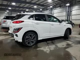 ✅ 2022 Hyundai Kona N Line • VIN: KM8K33A37NU923159 • Лот: 60288024. Опубликован ранее на Copart с пробегом 52 665 миль. Бесплатный доступ к архиву аукционных продаж из США и подробный отчёт об истории автомобиля на DreamBid. Изображение 3.