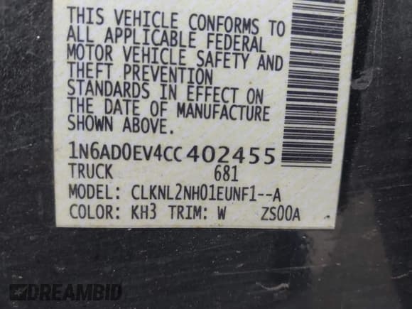 ✅ 2012 Nissan Frontier SV • VIN: 1N6AD0EV4CC402455 • Lot: 43592187. Wystawiony na IAAI z przebiegiem 158 222 mil. Bezpłatny archiwum sprzedaży aukcyjnych z USA i szczegółowy raport historii pojazdu na DreamBid. Zdjęcie 9.