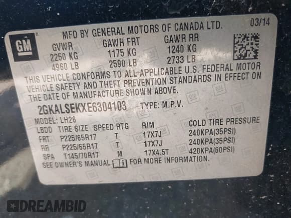 ✅ 2014 GMC Terrain SLT • VIN: 2GKALSEKXE6304103 • Lot: 42937808. Wystawiony na IAAI z przebiegiem 102 470 mil. Bezpłatny archiwum sprzedaży aukcyjnych z USA i szczegółowy raport historii pojazdu na DreamBid. Zdjęcie 9.