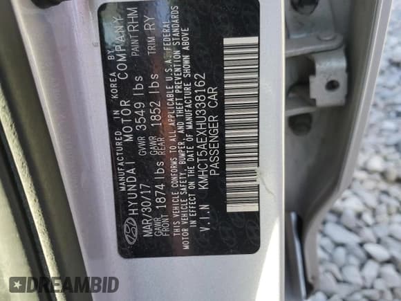 ✅ 2017 Hyundai Accent SE • VIN: KMHCT5AEXHU338162 • Лот: 73704684. Опубликован ранее на Copart с пробегом 90 890 миль. Бесплатный доступ к архиву аукционных продаж из США и подробный отчёт об истории автомобиля на DreamBid. Изображение 13.