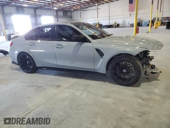 ✅ 2023 BMW M3 Competition • VIN: WBS33AY03PFN62375 • Lot: 47433395. Listed on Copart with 27,849 mi. Free auction sales archive from the USA and detailed vehicle history report at DreamBid. Image 4.