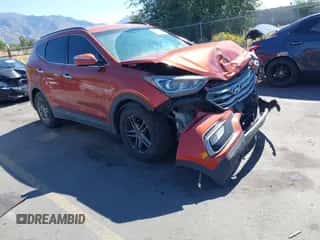 2018 Hyundai Santa Fe 2.4L z VIN 5XYZU3LB8JG523000, wystawiony jako IAAI lot #43263685 z przebiegiem 96 480 mil mil oraz . Historia ofert i sprzedaży dostępna na DreamBid. Obrazek 1.