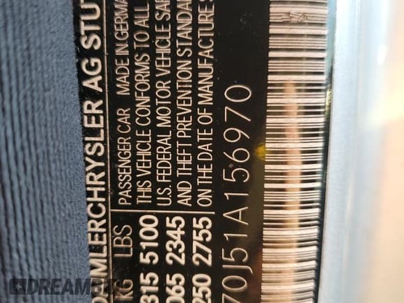 ✅ 2001 Mercedes-Benz S 320/430/500 • VIN: WDBNG70J51A156970 • Lot: 88227025. Wystawiony na Copart z przebiegiem 196 797 mil. Bezpłatny archiwum sprzedaży aukcyjnych z USA i szczegółowy raport historii pojazdu na DreamBid. Zdjęcie 12.