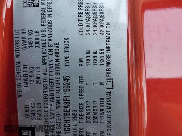 ✅ 2015 Chevrolet Colorado 4WD LT • VIN: 1GCHTBEA8F1159245 • Лот: 56420195. Опубликован ранее на Copart с пробегом 66 976 миль. Бесплатный доступ к архиву аукционных продаж из США и подробный отчёт об истории автомобиля на DreamBid. Изображение 13.