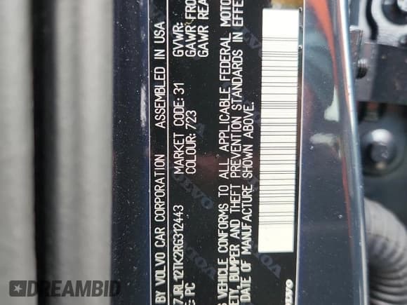 ✅ 2024 Volvo S60 Core Dark Theme • VIN: 7JRL12TK2RG312443 • Lot: 65480195. Listed on Copart with 5,069 mi. Free auction sales archive from the USA and detailed vehicle history report at DreamBid. Image 12.