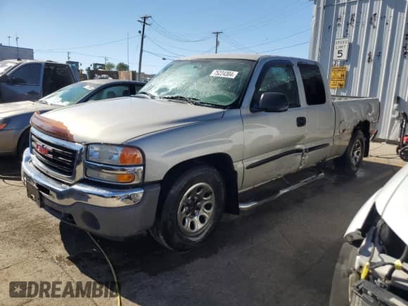 2007 GMC Sierra 1500 SLE1 with VIN 1GTEC19V37Z194286, listed as a Copart auction lot 75224304 with 167,822 mi miles and Salvage title. Bid and sale history available at DreamBid. Image 1.