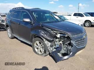 2016 Chevrolet Equinox LT z VIN 2GNALCEKXG6247879, wystawiony jako IAAI lot #43170681 z przebiegiem Nie podano mil oraz . Historia ofert i sprzedaży dostępna na DreamBid. Obrazek 1.