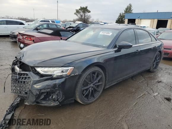 ✅ 2023 Audi S8 • VIN: WAULSAF86PN012061 • Lot: 84051684. Listed on Copart with 14,182 mi. Free auction sales archive from the USA and detailed vehicle history report at DreamBid. Image 1.