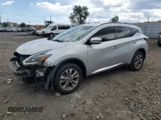 2018 Nissan Murano SV with VIN 5N1AZ2MH2JN147748, listed as a Copart auction lot 70885145 with 97,698 mi miles and Salvage title. Bid and sale history available at DreamBid. Image 1.
