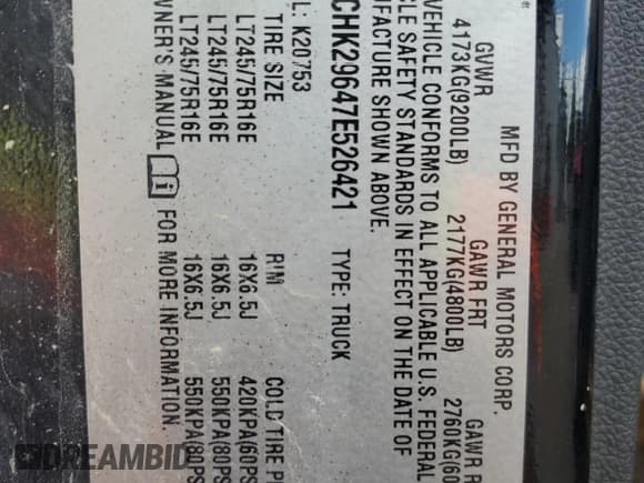 ✅ 2007 Chevrolet Silverado 2500HD 2LT • VIN: 1GCHK29647E526421 • Лот: 67456594. Опубликован ранее на Copart с пробегом Не указан. Бесплатный доступ к архиву аукционных продаж из США и подробный отчёт об истории автомобиля на DreamBid. Изображение 12.