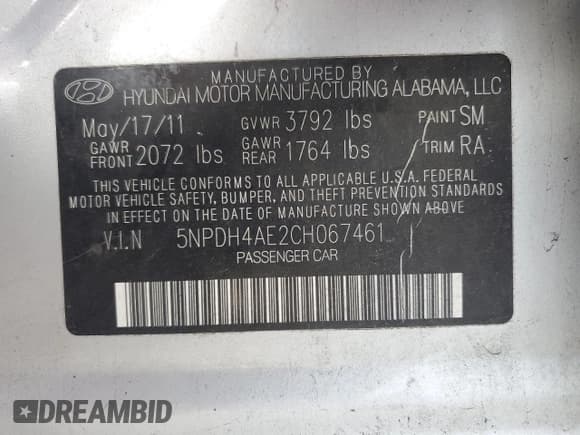 ✅ 2012 Hyundai Elantra GLS • VIN: 5NPDH4AE2CH067461 • Лот: 92187385. Опубликован ранее на Copart с пробегом 243 665 миль. Бесплатный доступ к архиву аукционных продаж из США и подробный отчёт об истории автомобиля на DreamBid. Изображение 12.