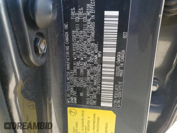 ✅ 2007 Lexus RX 350 • VIN: 2T2GK31U37C016622 • Лот: 92215105. Опубликован ранее на Copart с пробегом 181 255 миль. Бесплатный доступ к архиву аукционных продаж из США и подробный отчёт об истории автомобиля на DreamBid. Изображение 13.