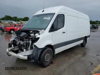✅ 2020 Mercedes-Benz Sprinter Cargo • VIN: W1Y4ECHY8LT020039 • Lot: 59484595. Listed on Copart with Not provided. Free auction sales archive from the USA and detailed vehicle history report at DreamBid. Image 1.