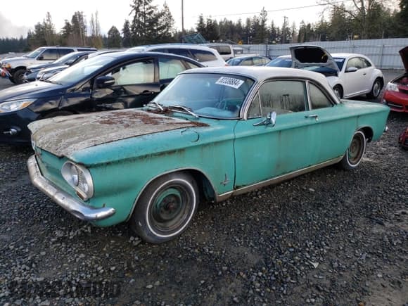 ✅ 1964 Chevrolet Corvair • VIN: 40927W262698 • Лот: 82339884. Опубликован ранее на Copart с пробегом 68 617 миль. Бесплатный доступ к архиву аукционных продаж из США и подробный отчёт об истории автомобиля на DreamBid. Изображение 1.