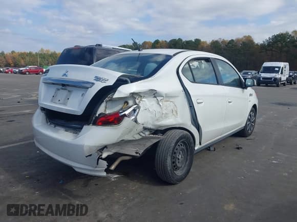 ✅ 2019 Mitsubishi Mirage ES • VIN: ML32F3FJ7KHF01857 • Lot: 43647626. Listed on IAAI with 71,244 mi. Free auction sales archive from the USA and detailed vehicle history report at DreamBid. Image 4.