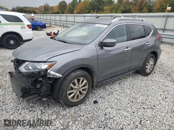 ✅ 2019 Nissan Rogue S • VIN: 5N1AT2MT0KC827523 • Lot: 91623245. Listed on Copart with 82,275 mi. Free auction sales archive from the USA and detailed vehicle history report at DreamBid. Image 1.