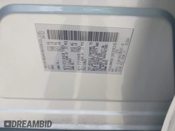 ✅ 2013 Infiniti JX35 • VIN: 5N1AL0MN9DC303926 • Lot: 43720417. Wystawiony na IAAI z przebiegiem 109 802 mil. Bezpłatny archiwum sprzedaży aukcyjnych z USA i szczegółowy raport historii pojazdu na DreamBid. Zdjęcie 9.