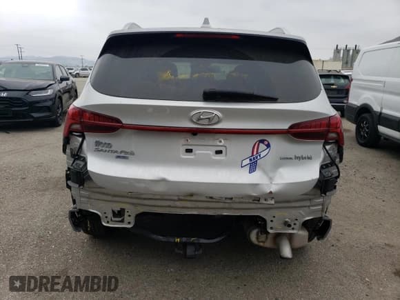 ✅ 2021 Hyundai Santa Fe Blue • VIN: KM8S2DA1XMU006125 • Lot: 76073644. Listed on Copart with 30,357 mi. Free auction sales archive from the USA and detailed vehicle history report at DreamBid. Image 6.