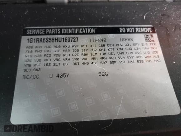 ✅ 2017 Chevrolet Volt LT • VIN: 1G1RA6S56HU169727 • Lot: 80714953. Wystawiony na Copart z przebiegiem 81 699 mil. Bezpłatny archiwum sprzedaży aukcyjnych z USA i szczegółowy raport historii pojazdu na DreamBid. Zdjęcie 14.