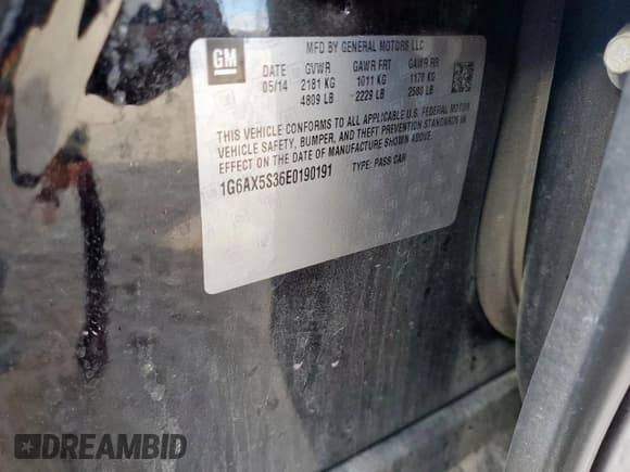 ✅ 2014 Cadillac CTS Luxury AWD • VIN: 1G6AX5S36E0190191 • Lot: 81693675. Wystawiony na Copart z przebiegiem Nie podano. Bezpłatny archiwum sprzedaży aukcyjnych z USA i szczegółowy raport historii pojazdu na DreamBid. Zdjęcie 12.