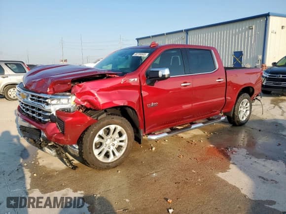 ✅ 2025 Chevrolet Silverado 1500 LTZ • VIN: 1GCUKGE84SZ262587 • Lot: 80700805. Listed on Copart with 2,699 mi. Free auction sales archive from the USA and detailed vehicle history report at DreamBid. Image 1.