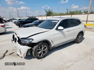 ✅ 2024 BMW X3 sDrive30i • VIN: 5UX43DP05R9U10788 • Lot: 69663395. Listed on Copart with 45,304 mi. Free auction sales archive from the USA and detailed vehicle history report at DreamBid. Image 1.
