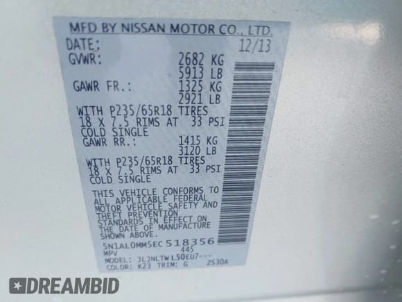 ✅ 2014 Infiniti QX60 • VIN: 5N1AL0MM5EC518356 • Lot: 43764636. Wystawiony na IAAI z przebiegiem 157 689 mil. Bezpłatny archiwum sprzedaży aukcyjnych z USA i szczegółowy raport historii pojazdu na DreamBid. Zdjęcie 9.