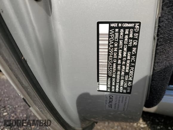 ✅ 1999 Porsche 911 • VIN: WP0AA2994XS623389 • Lot: 78204774. Wystawiony na Copart z przebiegiem 132 121 mil. Bezpłatny archiwum sprzedaży aukcyjnych z USA i szczegółowy raport historii pojazdu na DreamBid. Zdjęcie 12.