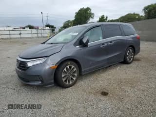 ✅ 2022 Honda Odyssey EX-L • VIN: 5FNRL6H75NB069472 • Лот: 92957815. Опубликован ранее на Copart с пробегом 35 816 миль. Бесплатный доступ к архиву аукционных продаж из США и подробный отчёт об истории автомобиля на DreamBid. Изображение 1.